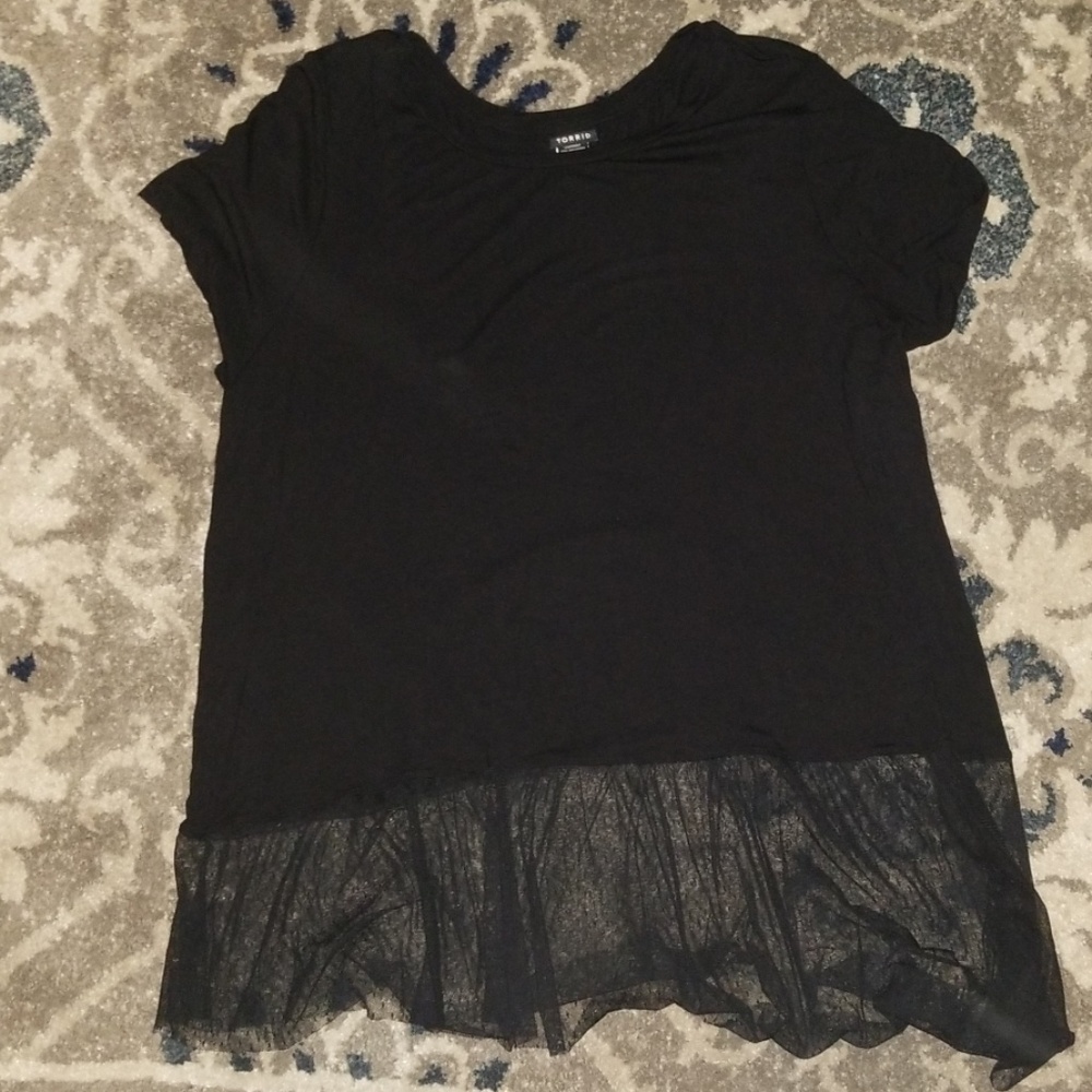 Torrid Black Tutu top Size 3